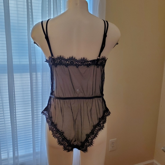Fashion Nova Sexy Black Lingerie Romper Black L/XL - Picture 4 of 5